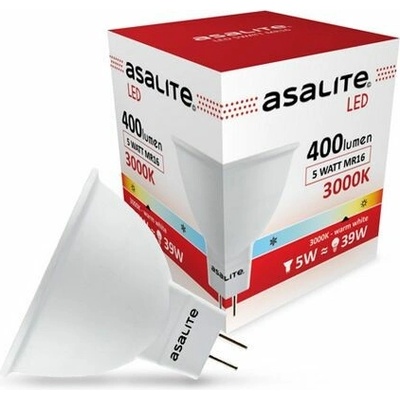 Asalite ASAL0232 LED bodová žiarovka MR16 5 W mliečna 12 V K 3000