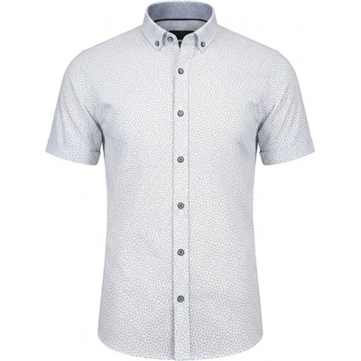 Ego Man pánská košile krátký rukáv regular fit EKR-247-1 bílá