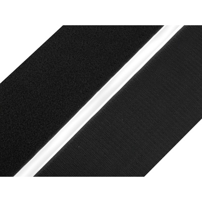 Suchý zip háček + plyš samolepicí šíře 80 mm Varianta: černá, Balení: 1 m