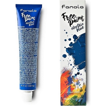 Fanola Free Paint farba na vlasy Electric Blue modrá 60 ml