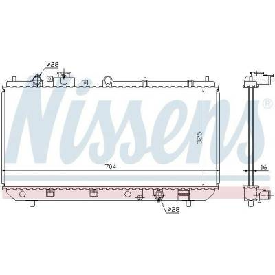 Chladič motoru NISSENS 62403
