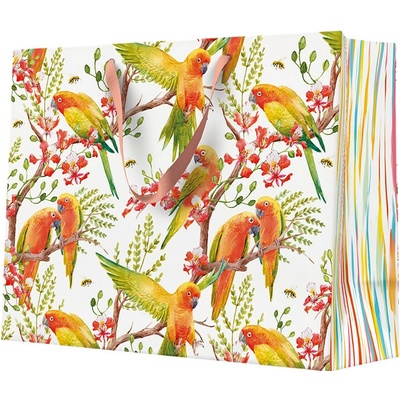 Darčeková taška - 33,5x26,5x13 cm, Exotic Birds
