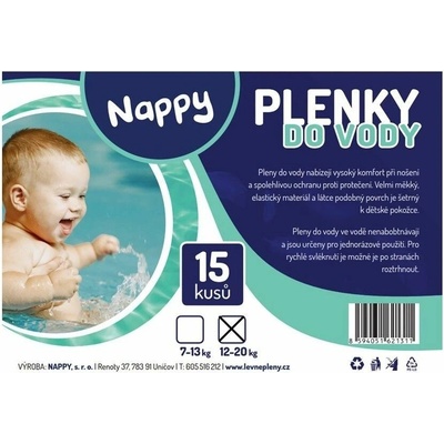 Nappy plienky do vody 12-20 kg 15 ks