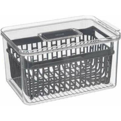 Organizér do chladničky Tidy s košem 24x15,5 cm