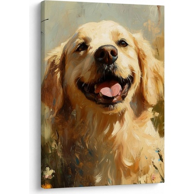 Obraz - Šťastný psík, jednodílný 50x70 cm – Hledejceny.cz