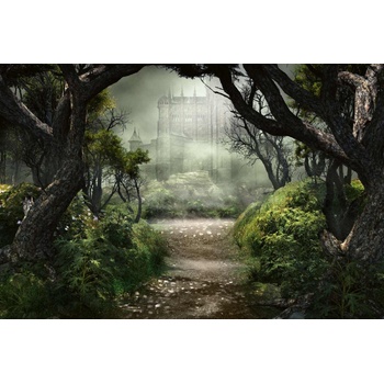 DIMEX ART s. r. o Флизелинов фототапет път към мистериозния замък 375 x 250 см