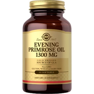 Solgar Evening Primrose Oil 1300 mg, Pupalkový olej, 60 kapsúl