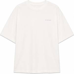 Mazine Дамска тениска Mazine Women's Back Print Theme T-Shirt - Offwhite / Donut (916-7598-0212)