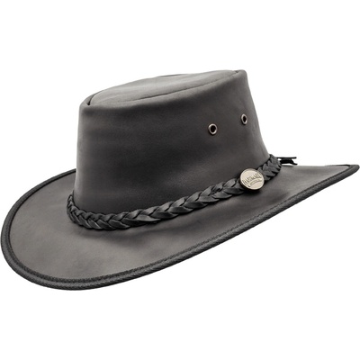 Barmah Hats Squashy Fullgrain černý