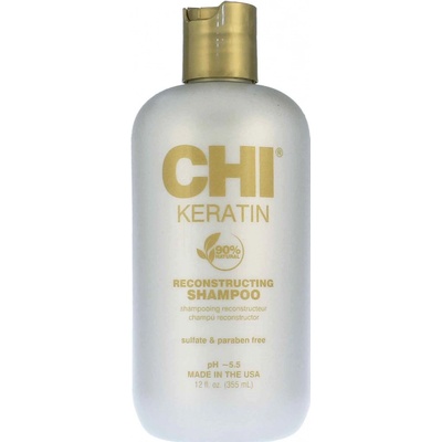 CHI CHI Keratin Reconstructing Shampoo šampon s keratinem pro suché a nepoddajné vlasy 355 ml
