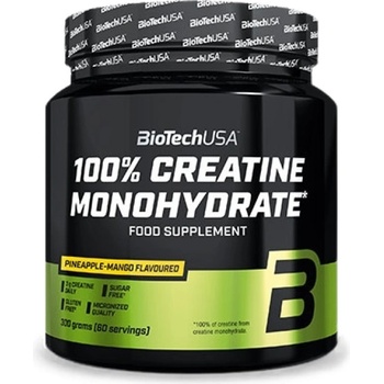 BioTechUSA 100% Creatine Monohydrate Powder | Flavored [300 грама] Ананас и Манго