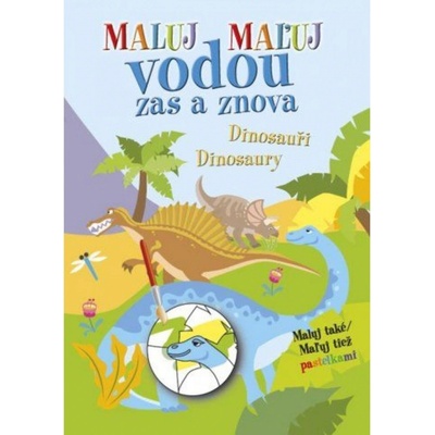 Maľuj vodou zas a znova Dinosaury