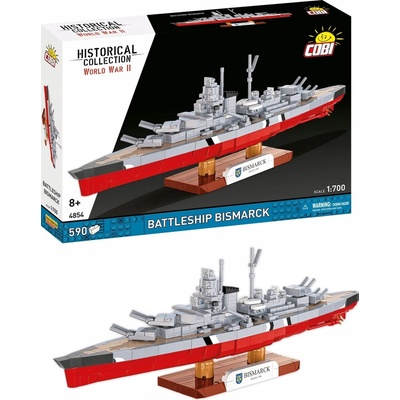 Cobi 4854 II WW Battleship Bismarck, 1:700, 590 k