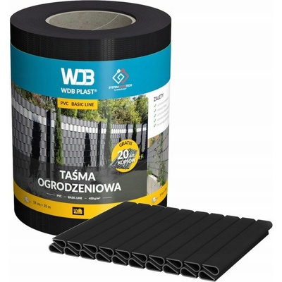 WDB PLAST Krycia páska 19 cm x 35 m čierná