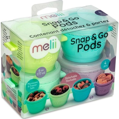 Melii Kelímky na potraviny Snap&Go 4 ks 177 ml