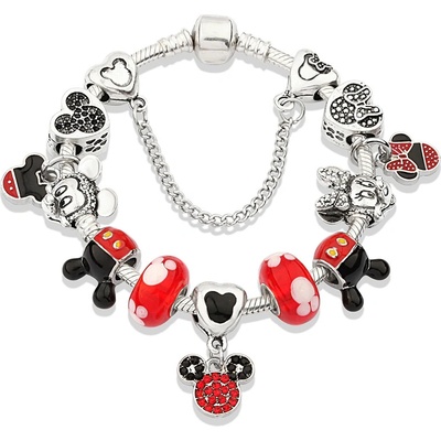 HN náramek ve stylu A´la Pandora Mickey Minnie / P10929-898