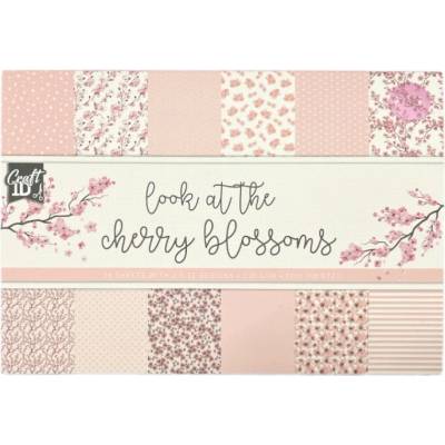 Creative Craft Group Sada jednostranných papírů Look at the Cherry Blossoms 230 g/m2 11,5 × 16,5 cm 24 ks