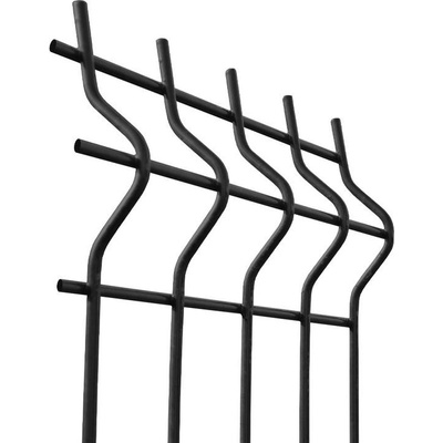 EKOfence Zváraný plotový panel 3D ZnPVC 2500x1230x4mm čierna 13613