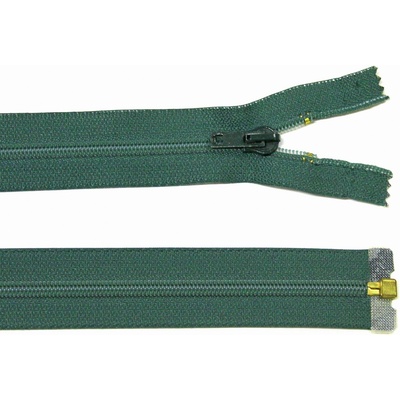 Spirálový zip no.5 rozepínací 45cm - více barev color: 670 borovicová zelená