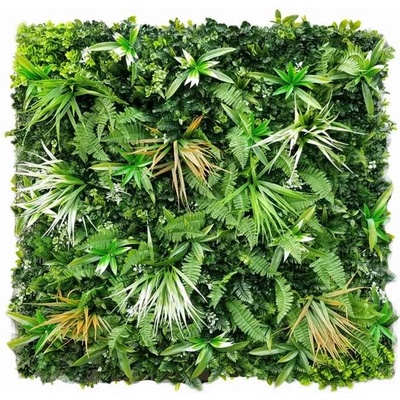 WALL GREEN white Fern, dielec 100 x 100 cm