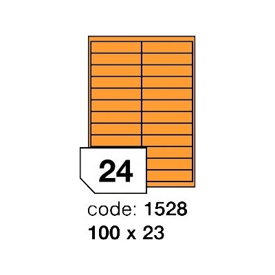 Rayfilm 100x23 mm 300 archů, fluo oranžová, R0133.1528D