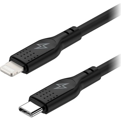 AlzaPower APW-CBSCMFI9402B SilkCore USB-C to Lightning MFi, 2m, černý