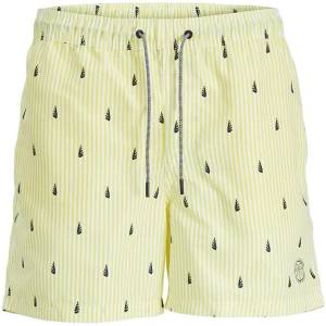 JACK & JONES Бански гащета Jack & jones Fiji Small Stripes swimming shorts - Yellow (Blazing Yellow)