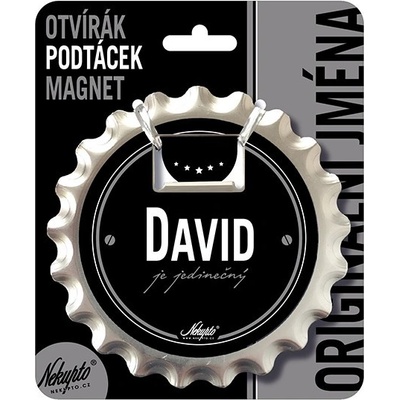 Nekupto Otvírák na pivo, podtácek se jménem - David