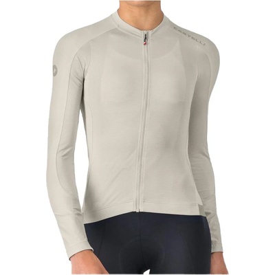 Castelli Дамска фланелка с дълъг ръкав за колоездене Castelli Women's Espresso 2 Long Sleeve Jersey Cycling jersey - Silver Moon (156-2748-0315)