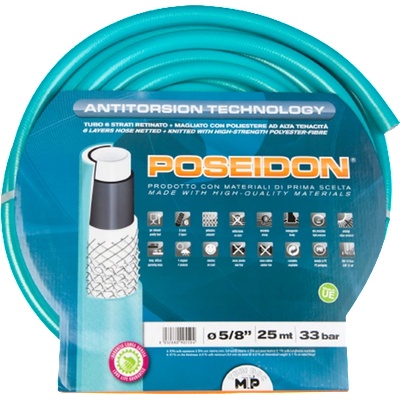 Шестслоен градински маркуч с оплетка 316N - I316N01925 - Максимално налягане (bar): 30; Размер (mm): 19; Налягане (bar): 10; Размер (inch): 3/4"; Дължина на маркуч (m): 25; Тегло (gr/m): 320 (I316N01925)