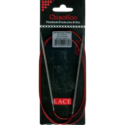 ChiaoGoo Red Lace 100cm 3.5mm