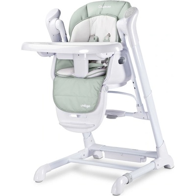 Caretero Столче За Хранене И Електрическа Люлка 2В1 Индиго Light Grey Caretero