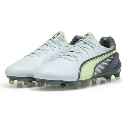 PUMA Дамски футболни бутонки Puma King Ultimate Womens Firm Ground Football Boots - Grey/Yellow