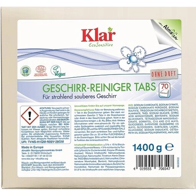 Klar tablety do myčky Eco 70 ks – Zboží Dáma