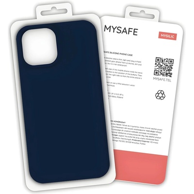 MySAFE Силиконов калъф за Apple iPhone XS Max - Тъмносин KP26703