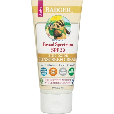 Badger Baby krém na opalování bez vůně SPF30 87 ml