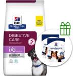 Hill's Hill s Prescription Diet i/d Sensitive Хранене за храносмилането гранули за кучета 12 кг + 2x Лакомства безплатно