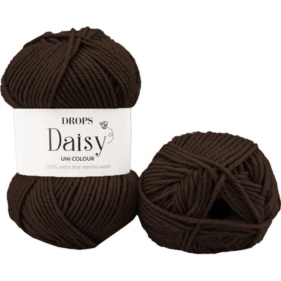 Drops Daisy uni 35 tmavá hnědá