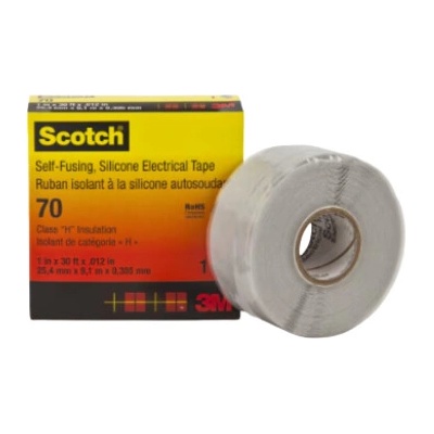 3M Scotch 70 Elektrikárska izolačná samolepiaca páska zo silikónovej gumy 25 mm x 9