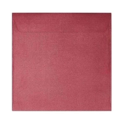 Ozdobné obálky Pearl - 14,5 x 14,5 cm, 120 g/m2, perleťové, červené, 10 ks