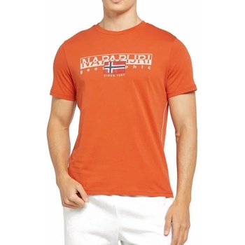 Napapijri Тениска NAPAPIJRI S-Aylmer orange burnt L