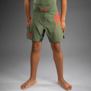 Venum | Официален Вносител за България Детски Шорти Venum Light Army Green/Orange - 14 years