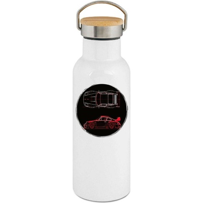 123TRIKO termoska Legenda v nákresu 500 ml motorka