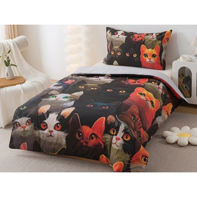 Xpose bavlna Renforcé obliečky MAČACÍ SVET 140x200 70x90