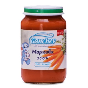 Ганчев пюре Моркови 100%