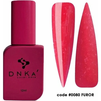 DNKa' Rubber Cover Base 0080 Furor malinovo ružová rubber báza 12 ml