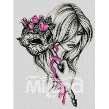 Milena Style Маската - гоблен със схема конци Ariadna 1: 1