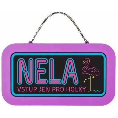 ALBI Neonová cedulka se jménem - Nela