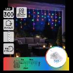 BRILAGI - LED Venko. коледен гирлянд 300xLED/3xAA/8 функции 18x0, 6m IP44 многоцветен (BG6881)
