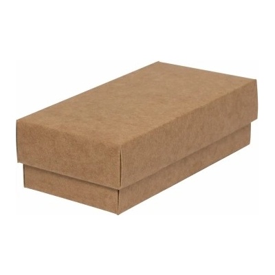 Dárková krabička dno a víko 135x65x40 mm na motýlka, hnědá